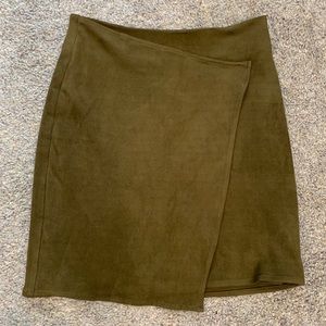 Faux Suede Skirt